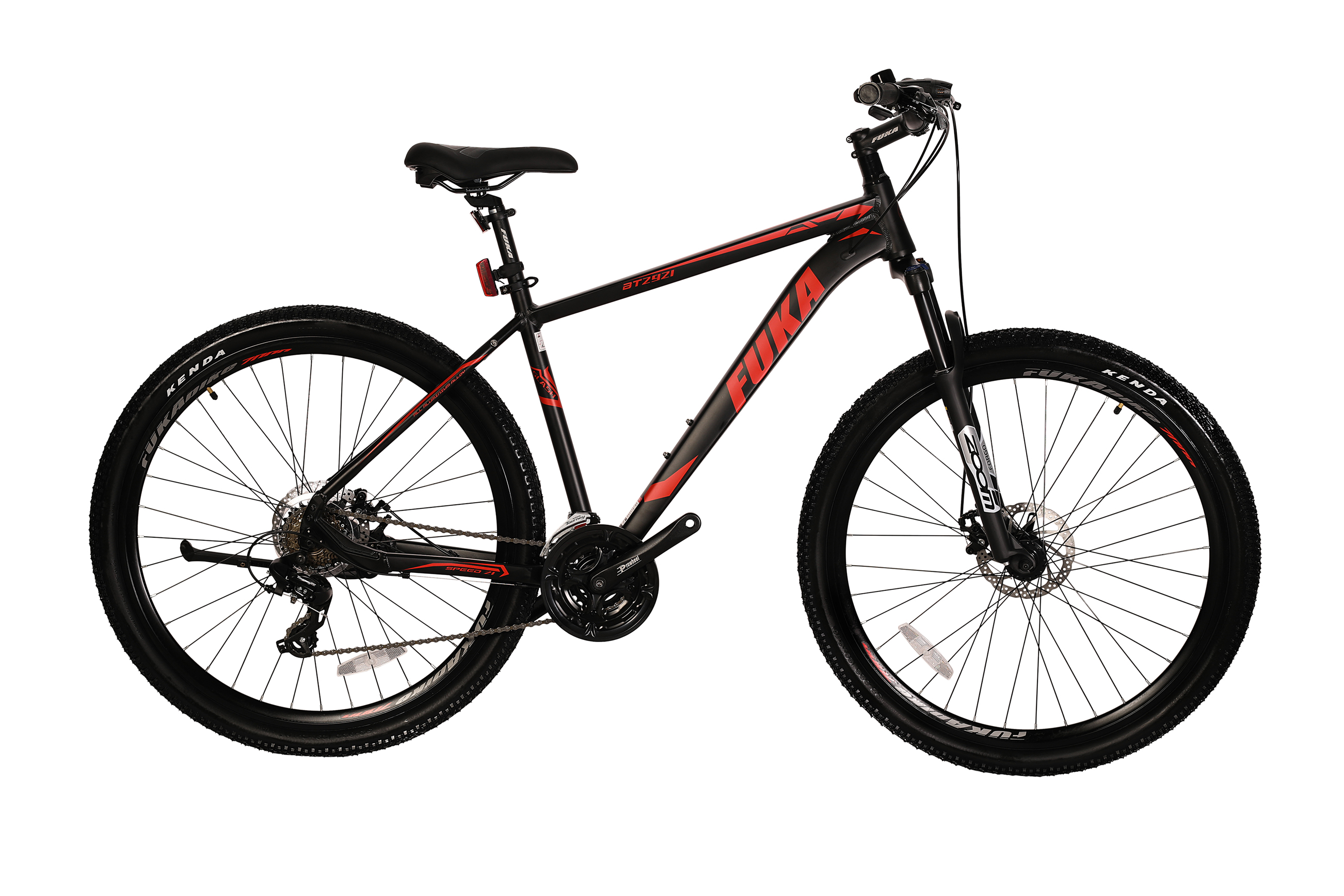 2024 FUKA - SLASH - BT2921 - Matt Black - Red